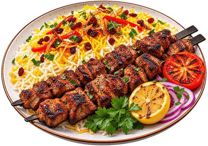 Mutton Tikka Bahraini with White Rice