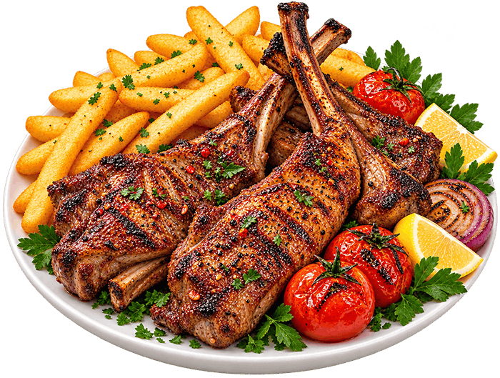 Plate Chicken Kabab (3 Pieces)