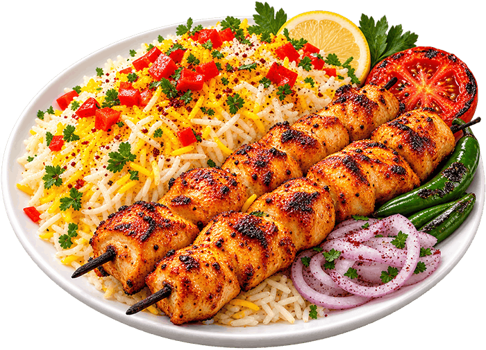 Shish Tawooq with White Rice